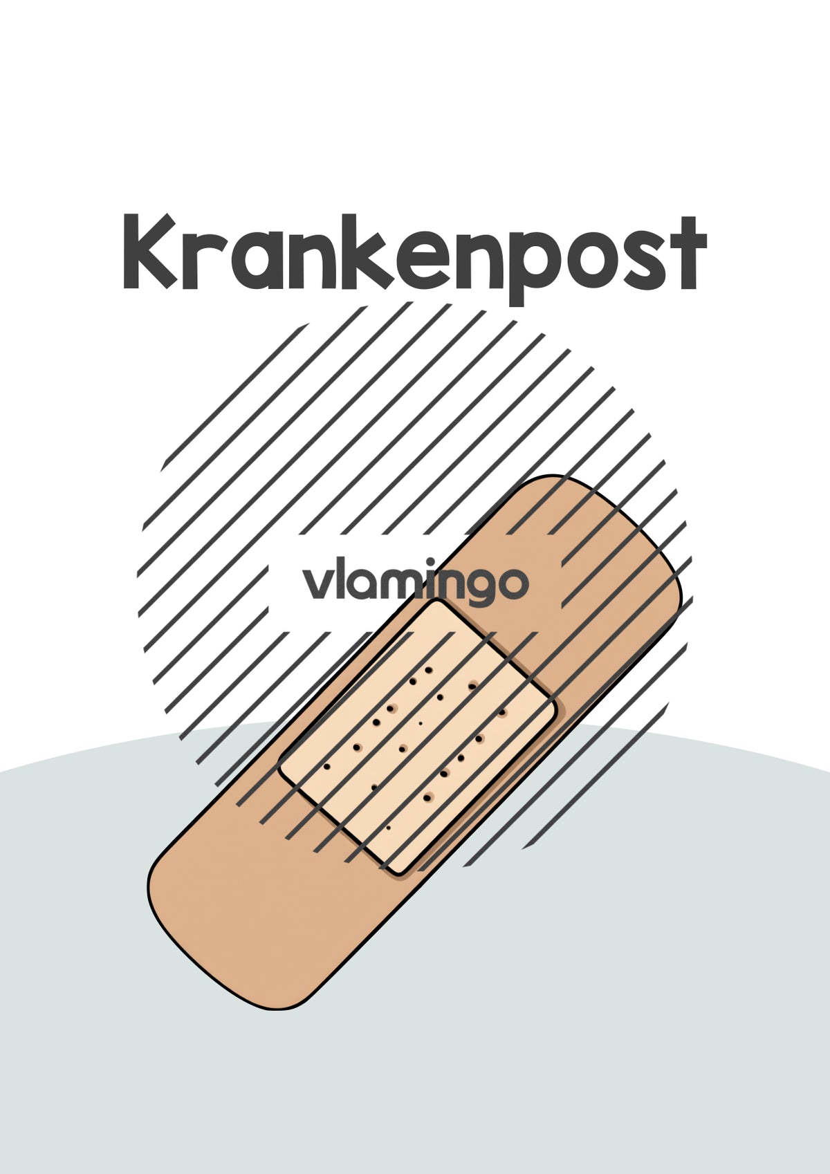 Krankenmappe: Deckblätter & Vorlage für die Krankenpost