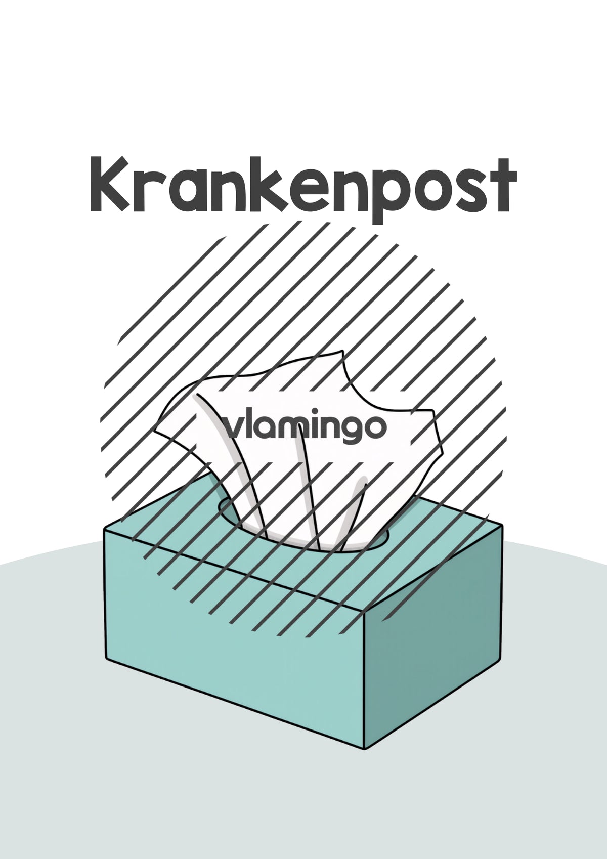 Krankenmappe: Deckblätter & Vorlage für die Krankenpost