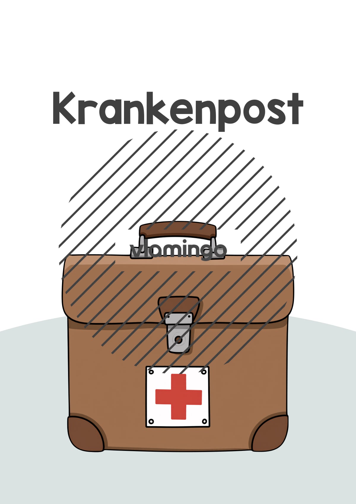 Krankenmappe: Deckblätter & Vorlage für die Krankenpost