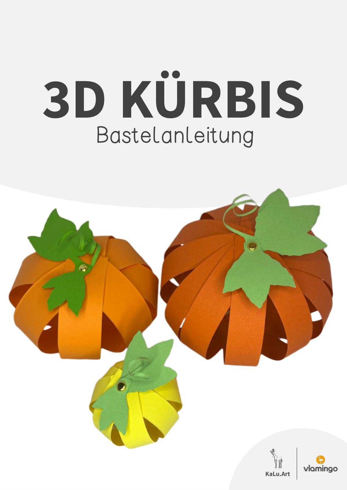 3D Kürbis: Bastelanleitung für die Grundschule (Kunstprojekt)