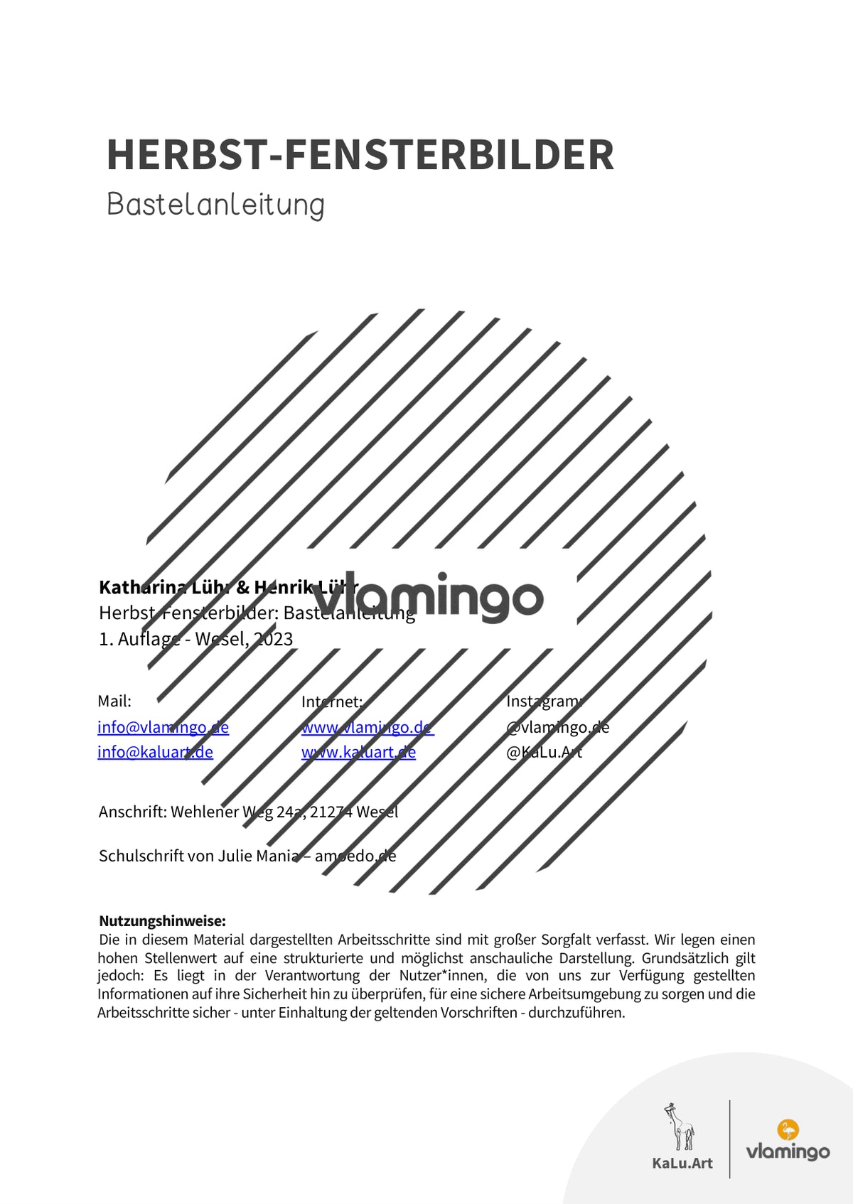 Herbst-Fensterbilder: Bastelanleitung die Grundschule