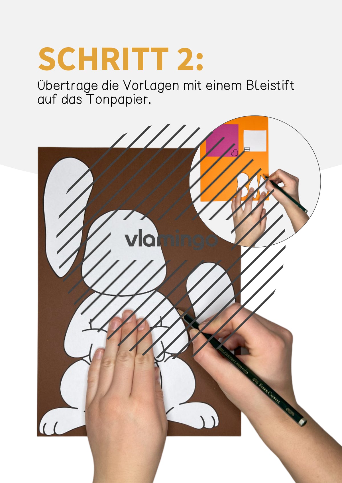 Osterhase mit Wackelohren: Bastelanleitung (Kunstprojekt)