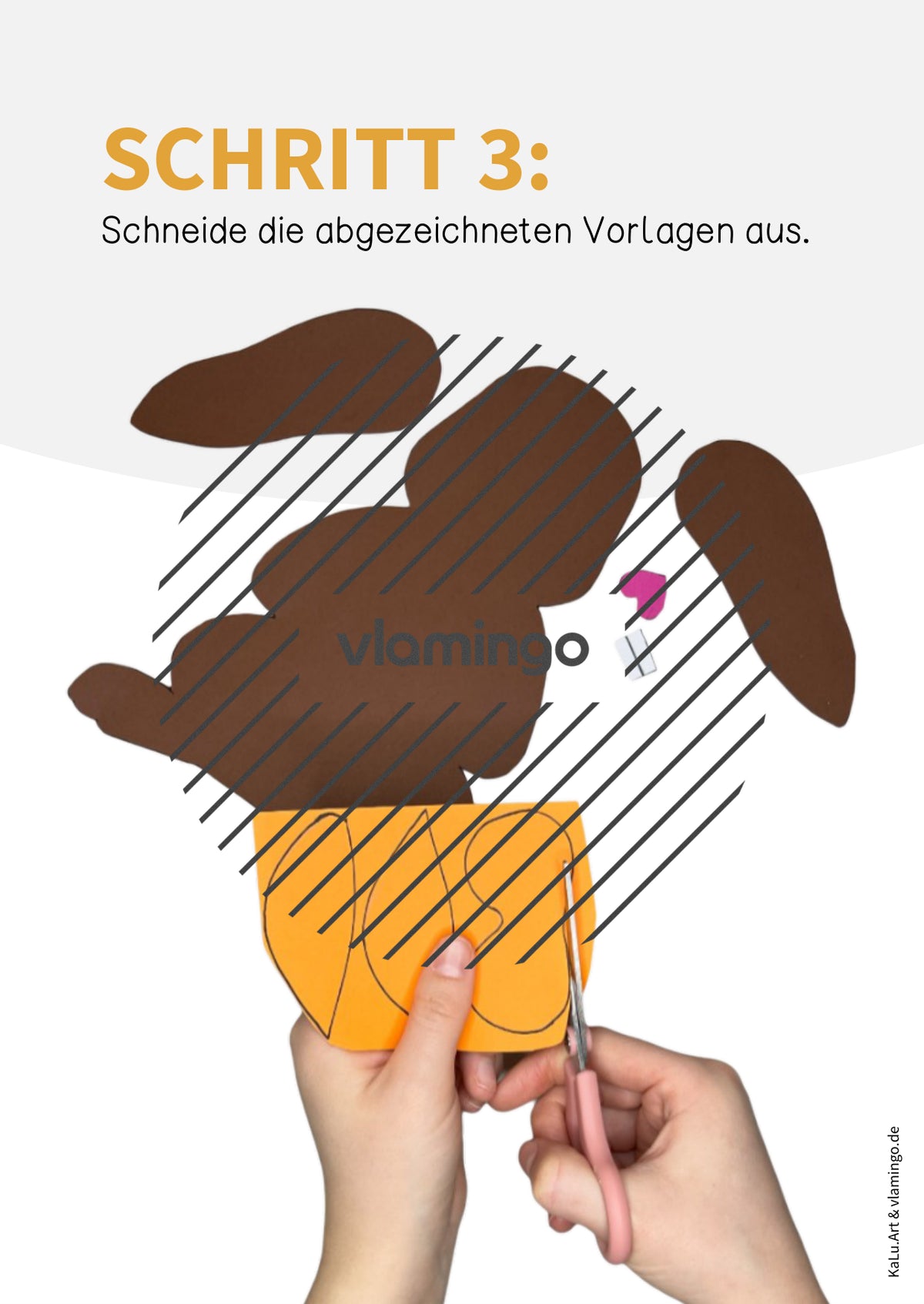 Osterhase mit Wackelohren: Bastelanleitung (Kunstprojekt)