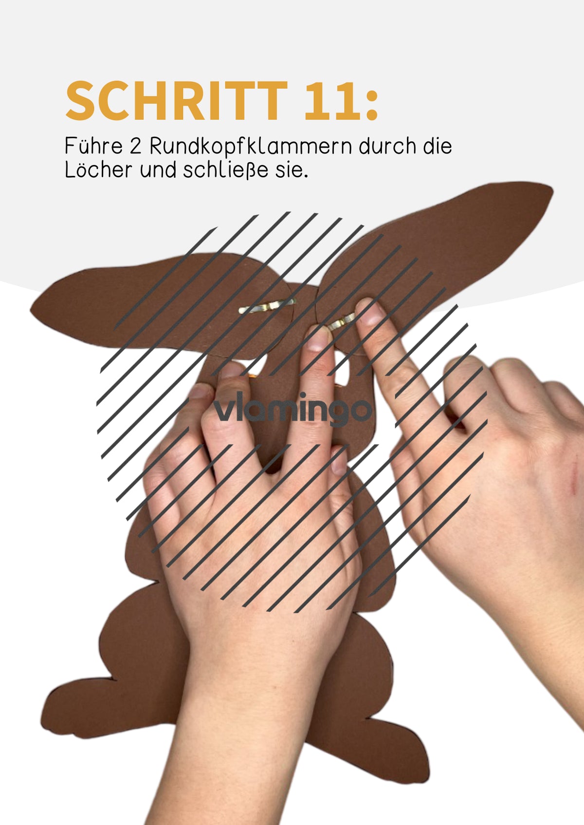 Osterhase mit Wackelohren: Bastelanleitung (Kunstprojekt)