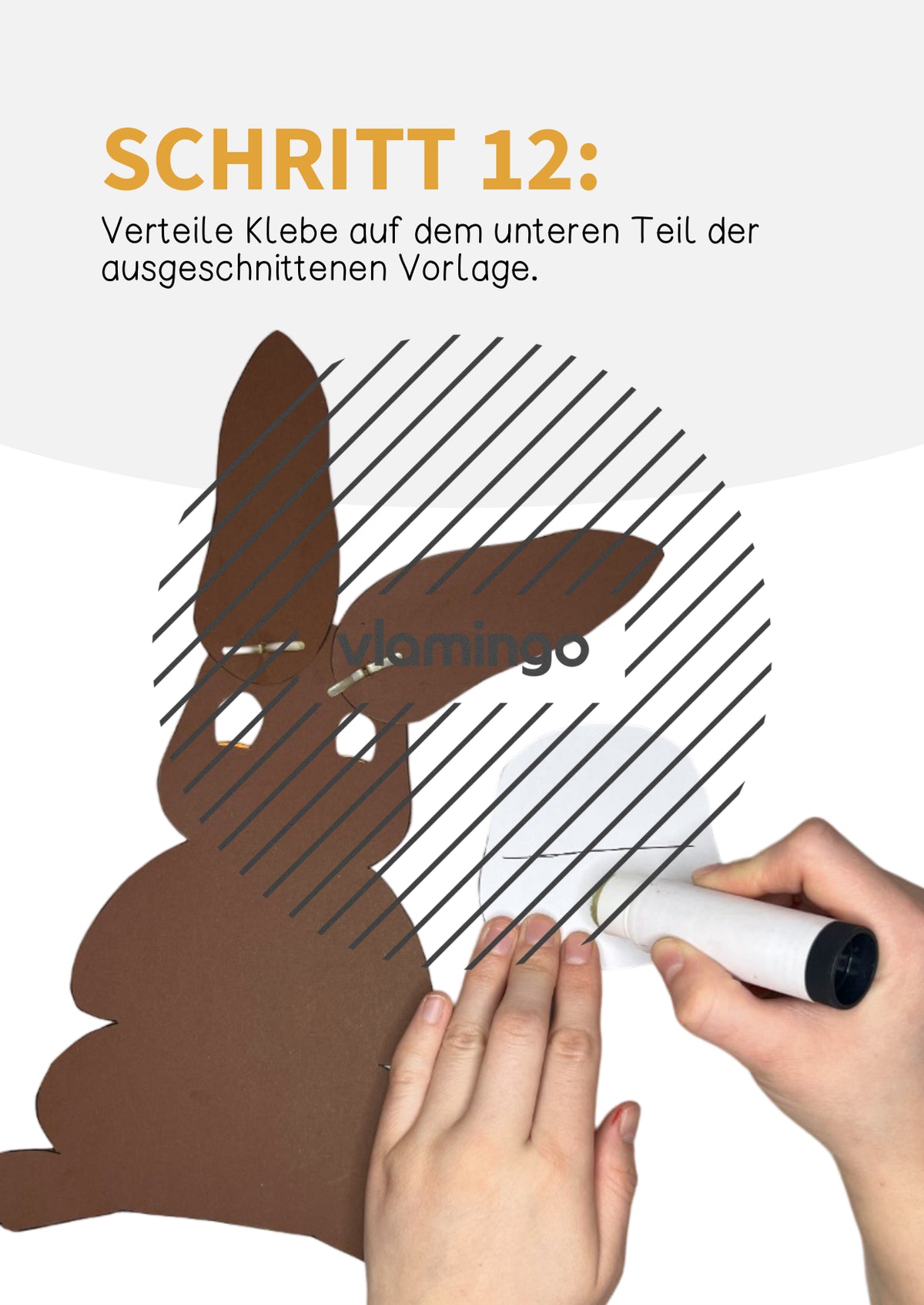 Osterhase mit Wackelohren: Bastelanleitung (Kunstprojekt)