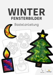 Winter-Fensterbilder: Bastelidee für den Kunstunterricht