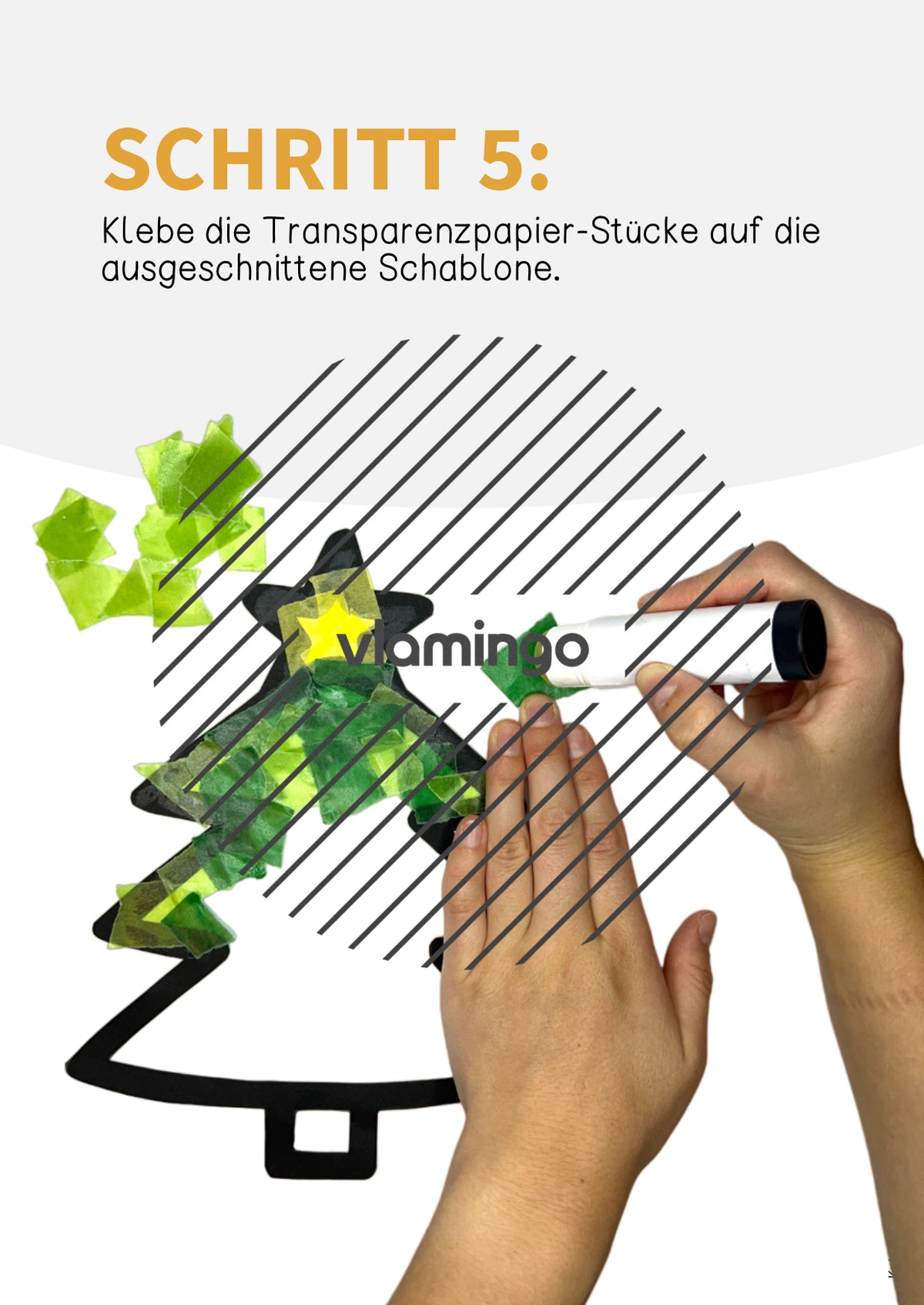 Winter-Fensterbilder: Bastelidee für den Kunstunterricht