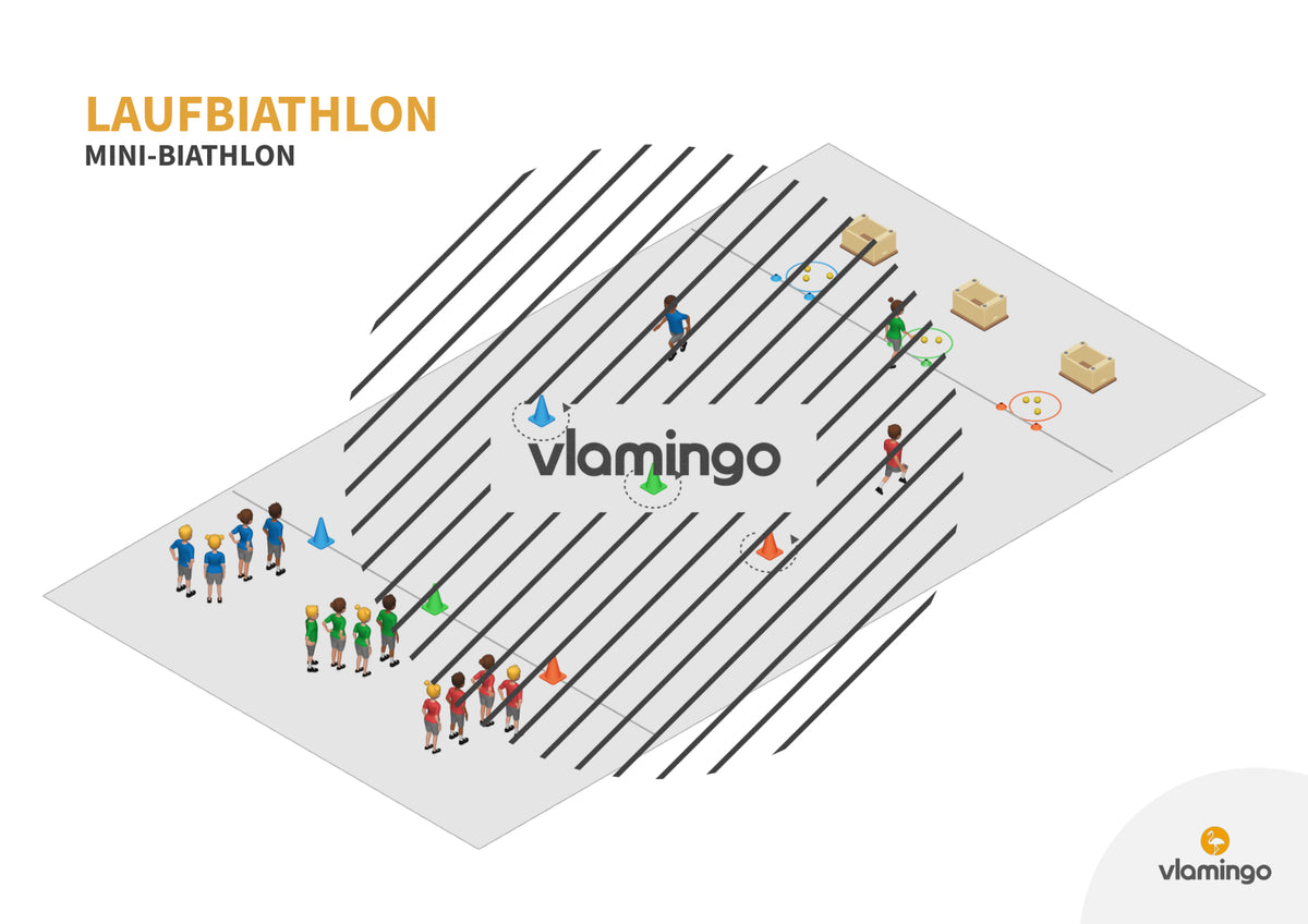 Laufbiathlon: Regeln & Varianten für den Sportunterricht