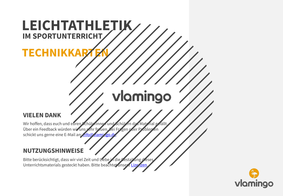 Leichtathletik: 30+ Technikkarten für den Sportunterricht & Verein