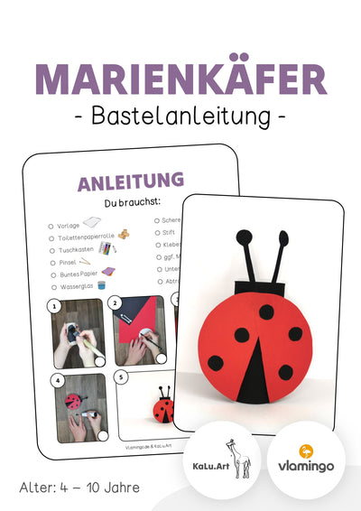 Marienkäfer: Bastelidee für die Osterzeit