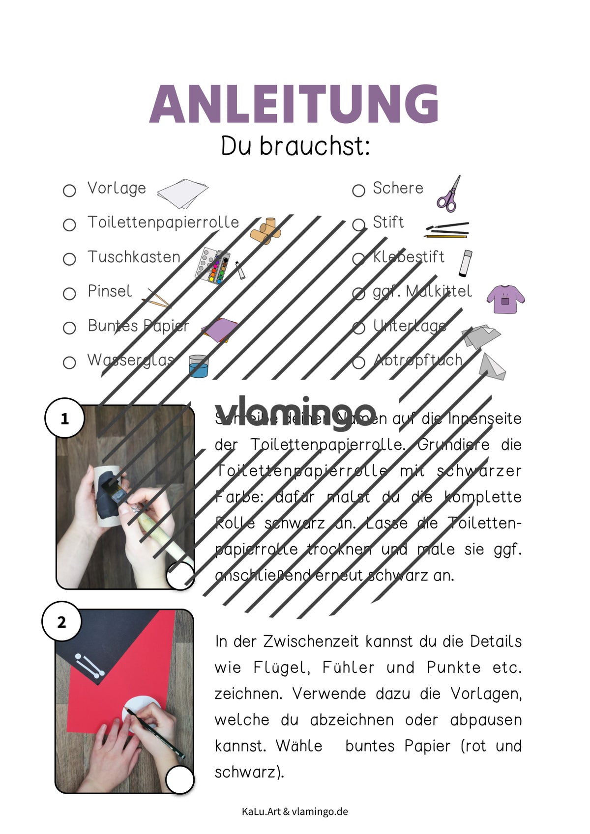 Marienkäfer: Bastelidee für die Osterzeit