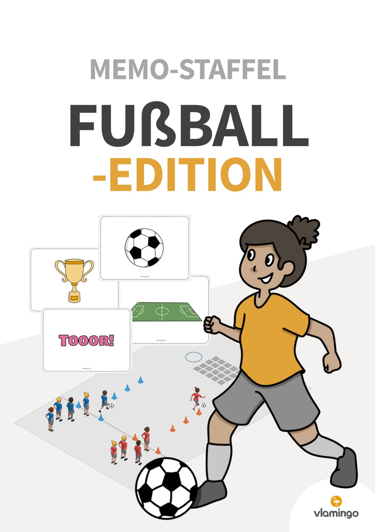 Memo-Staffel: Fußball-Edition für den Sportunterricht