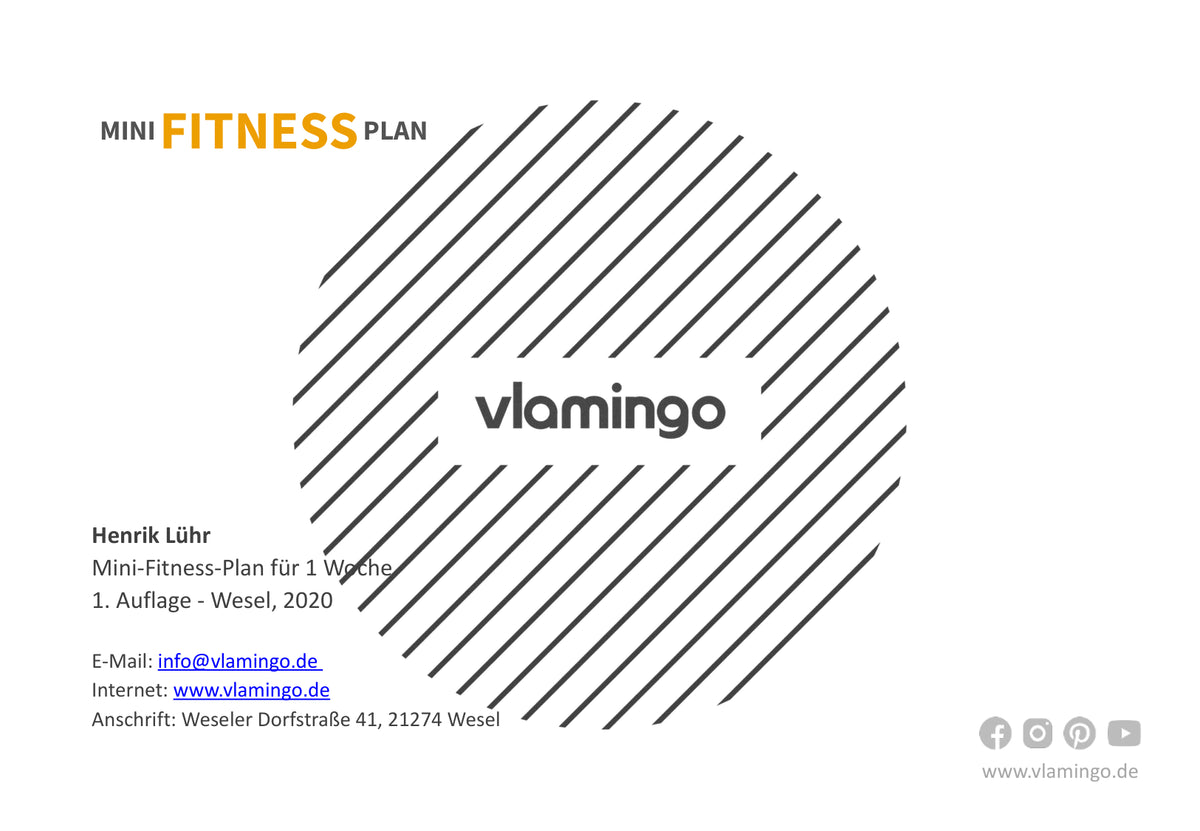 Mini-Fitness-Plan für 1 Woche (Homeschooling) - vlamingo