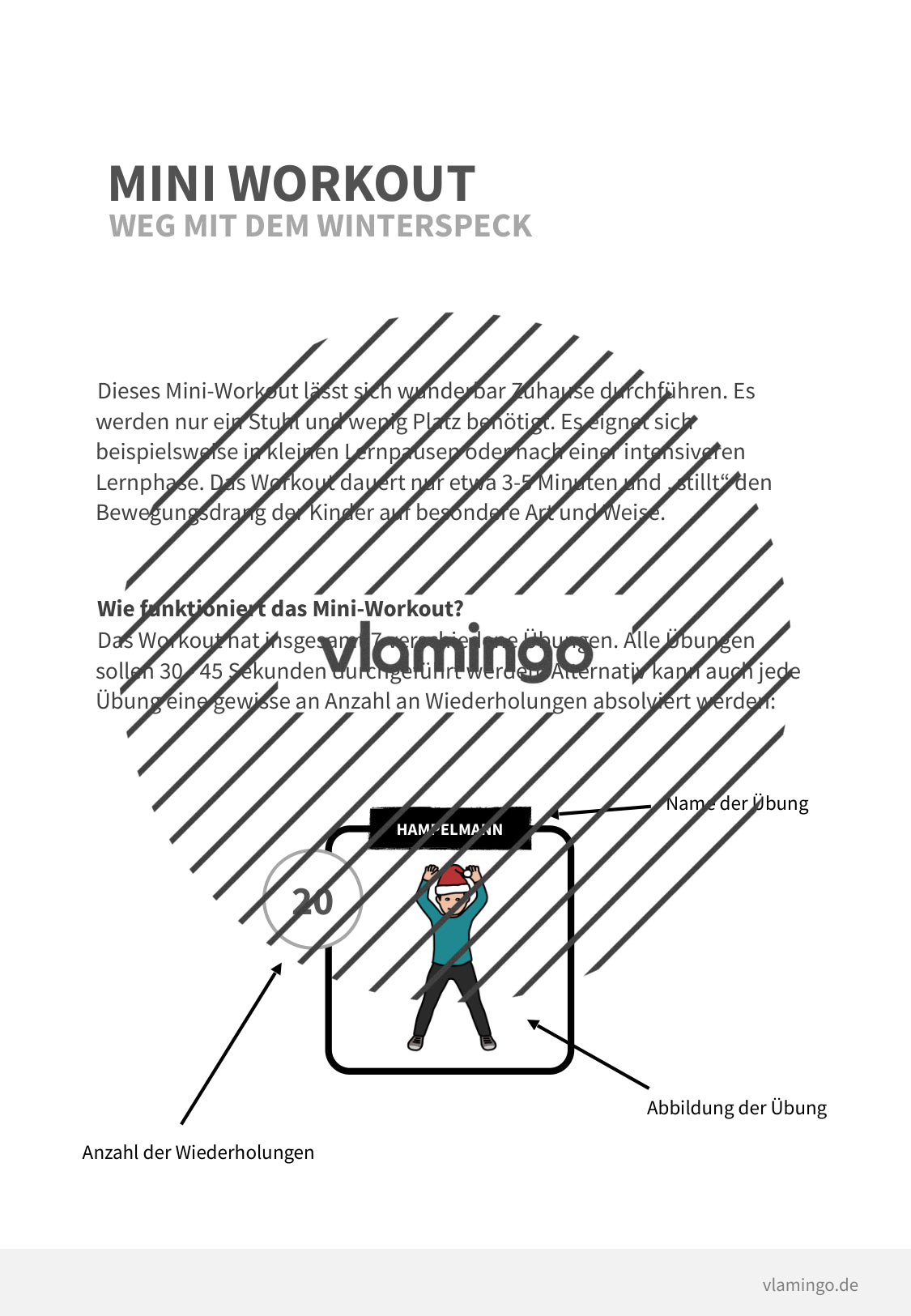 Weihnachts-Mini-Workout für zuhause & Vertretungsstunden