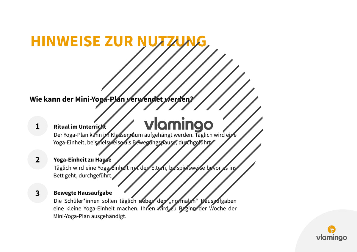 Mini-Yoga-Plan für Schule, Kindergarten & zuhause