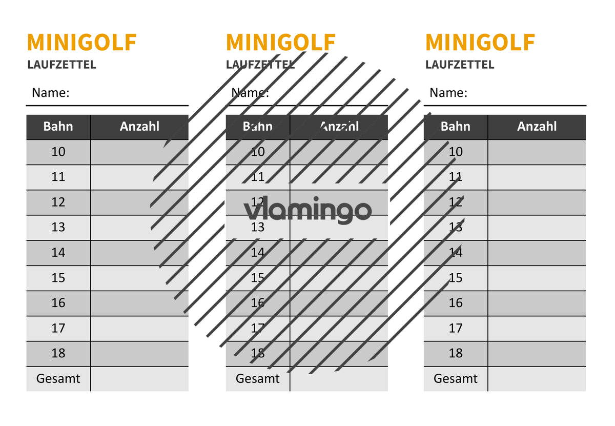 Minigolf: 25 Stationskarten für den Sportunterricht (inkl. Bahneditor)