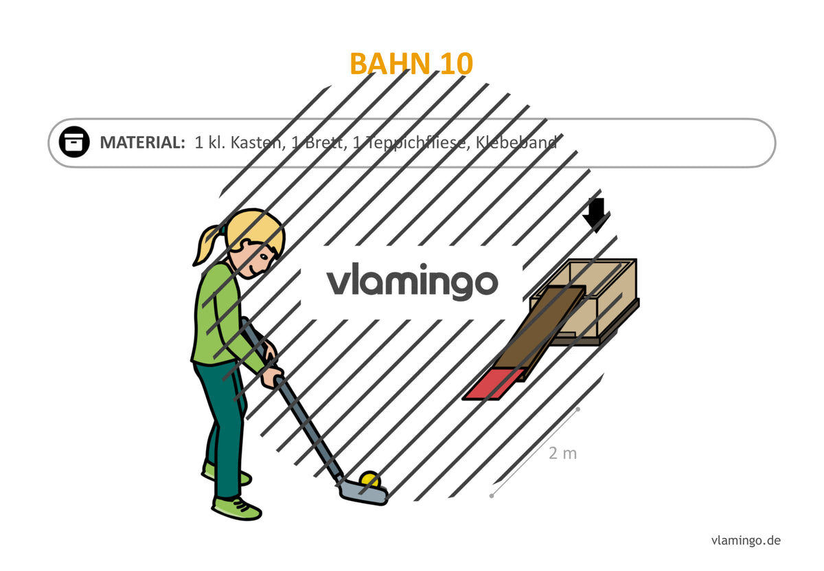 Minigolf: 25 Stationskarten für den Sportunterricht (inkl. Bahneditor)