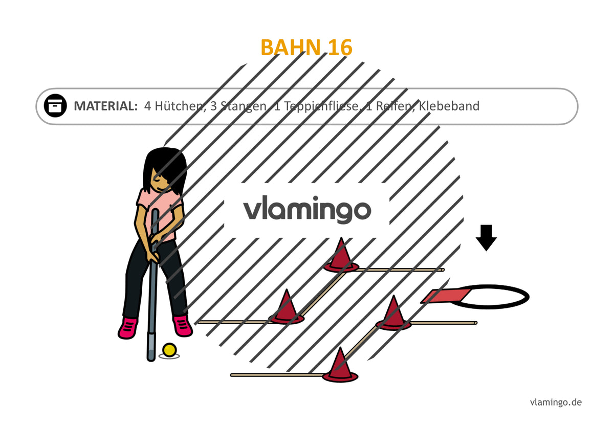 Minigolf: 25 Stationskarten für den Sportunterricht (inkl. Bahneditor)