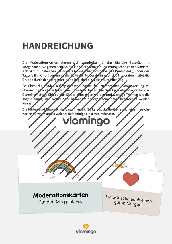 Moderationskarten für den Morgenkreis (Grundschule)