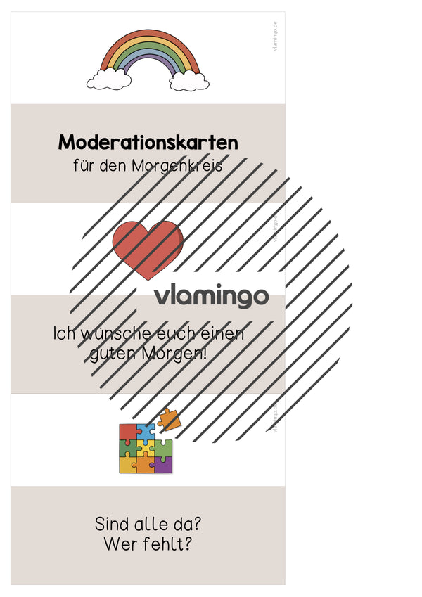 Moderationskarten für den Morgenkreis (Grundschule)