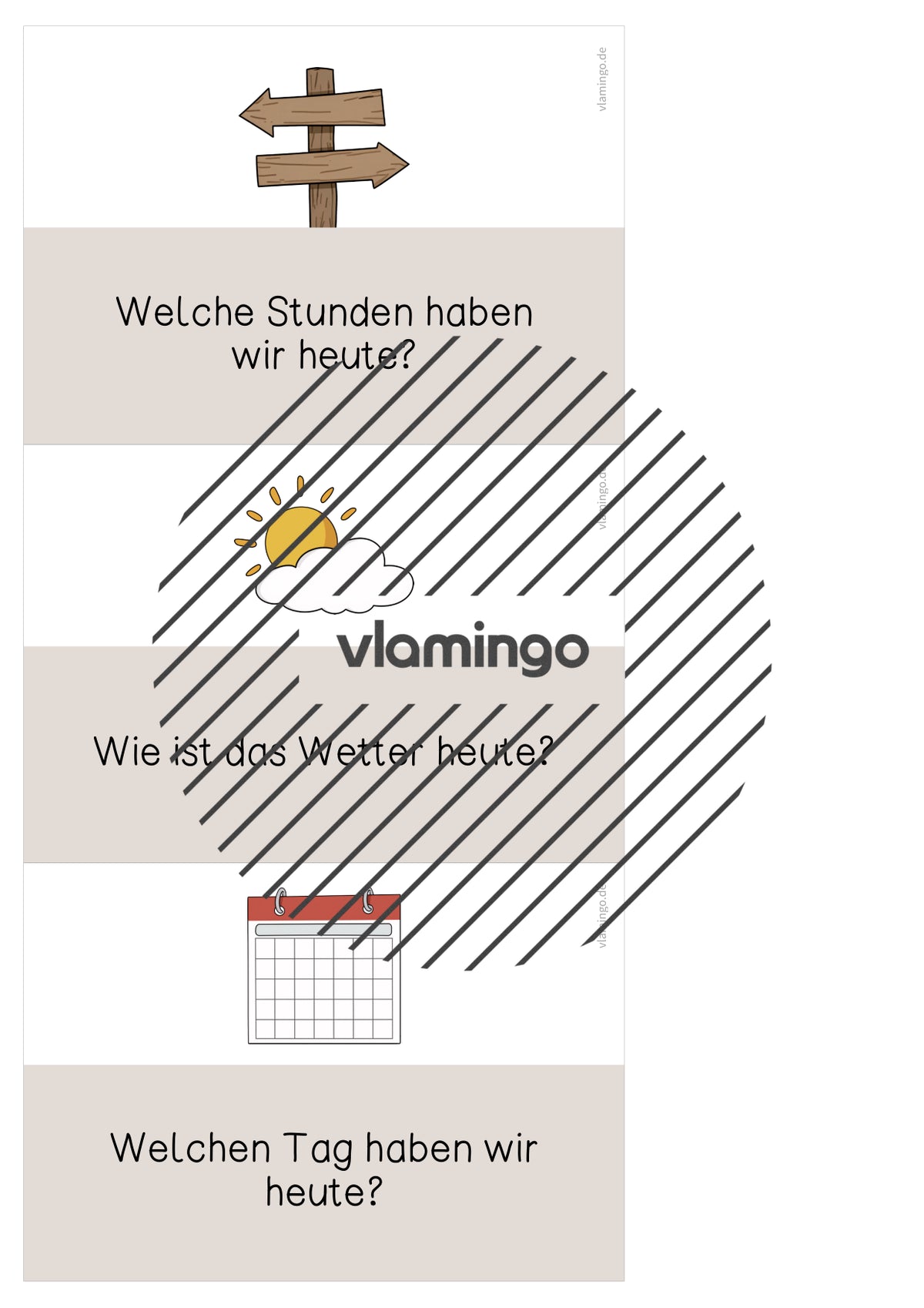 Moderationskarten für den Morgenkreis (Grundschule)
