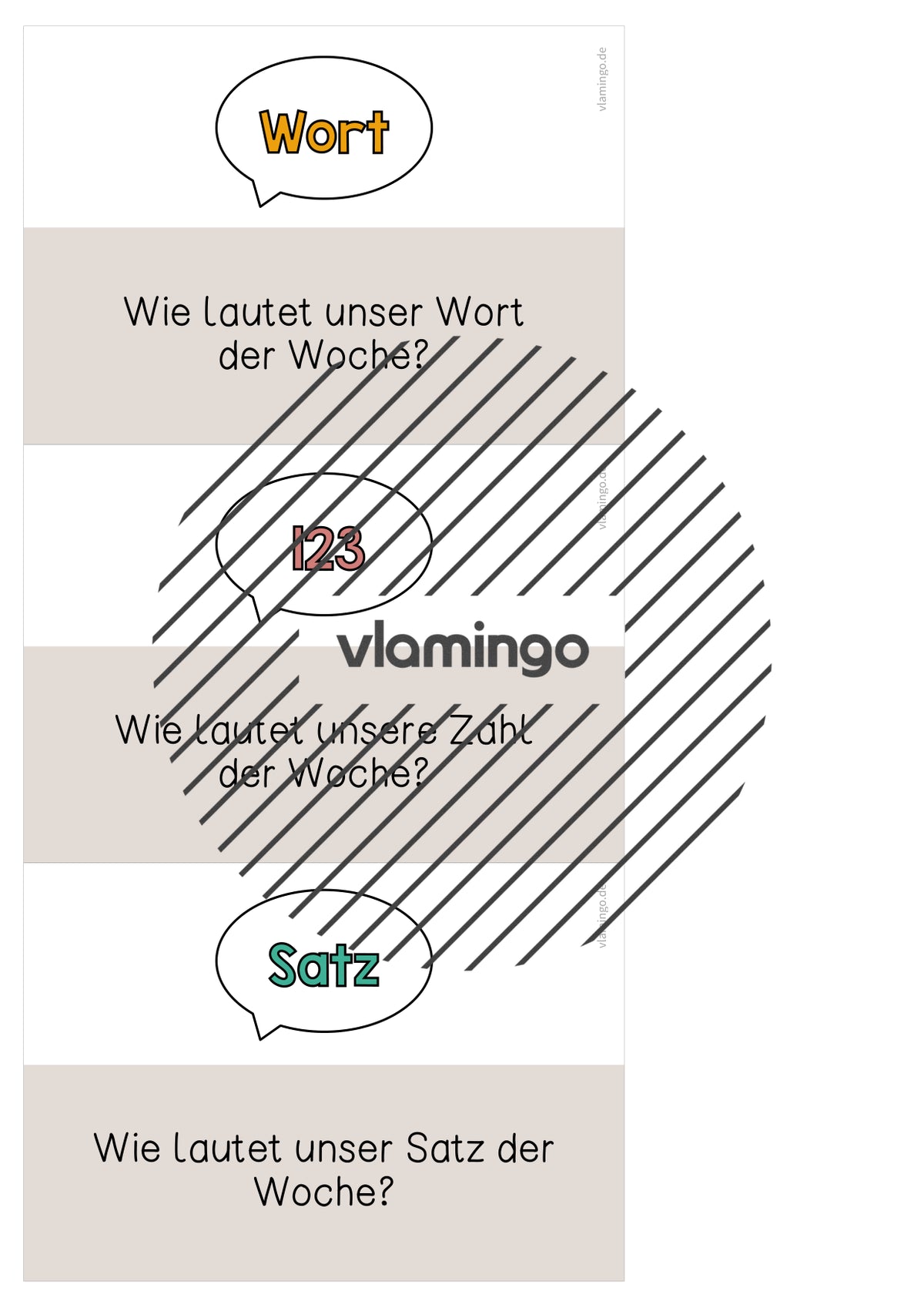 Moderationskarten für den Morgenkreis (Grundschule)