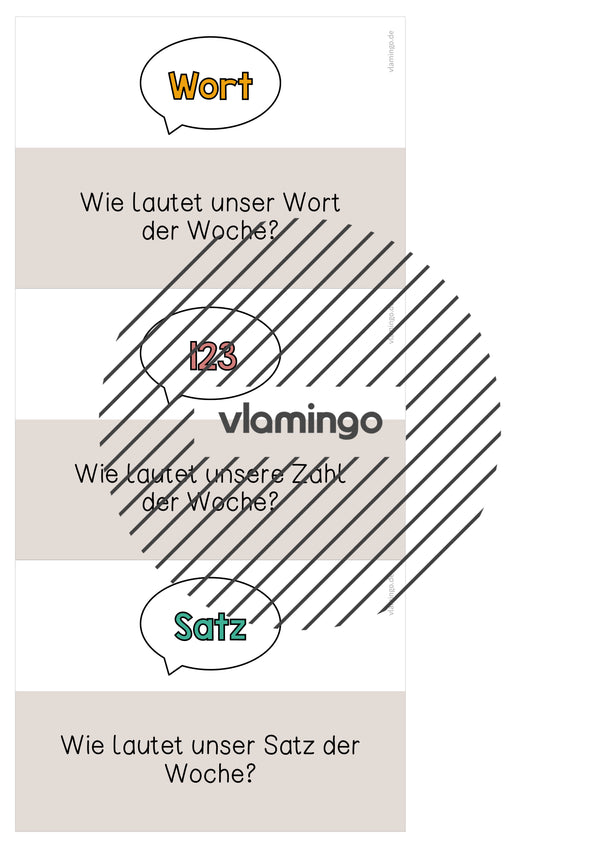 Moderationskarten für den Morgenkreis (Grundschule)