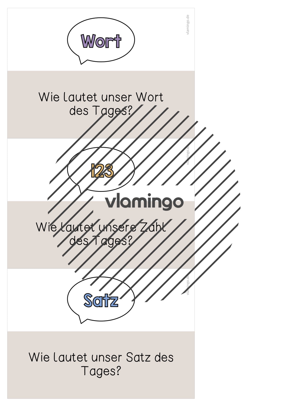 Moderationskarten für den Morgenkreis (Grundschule)