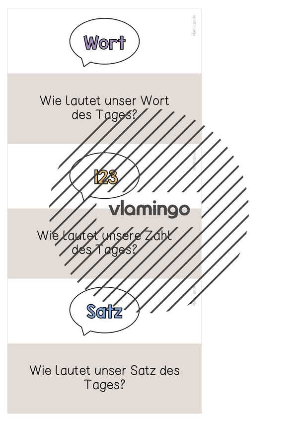 Moderationskarten für den Morgenkreis (Grundschule)