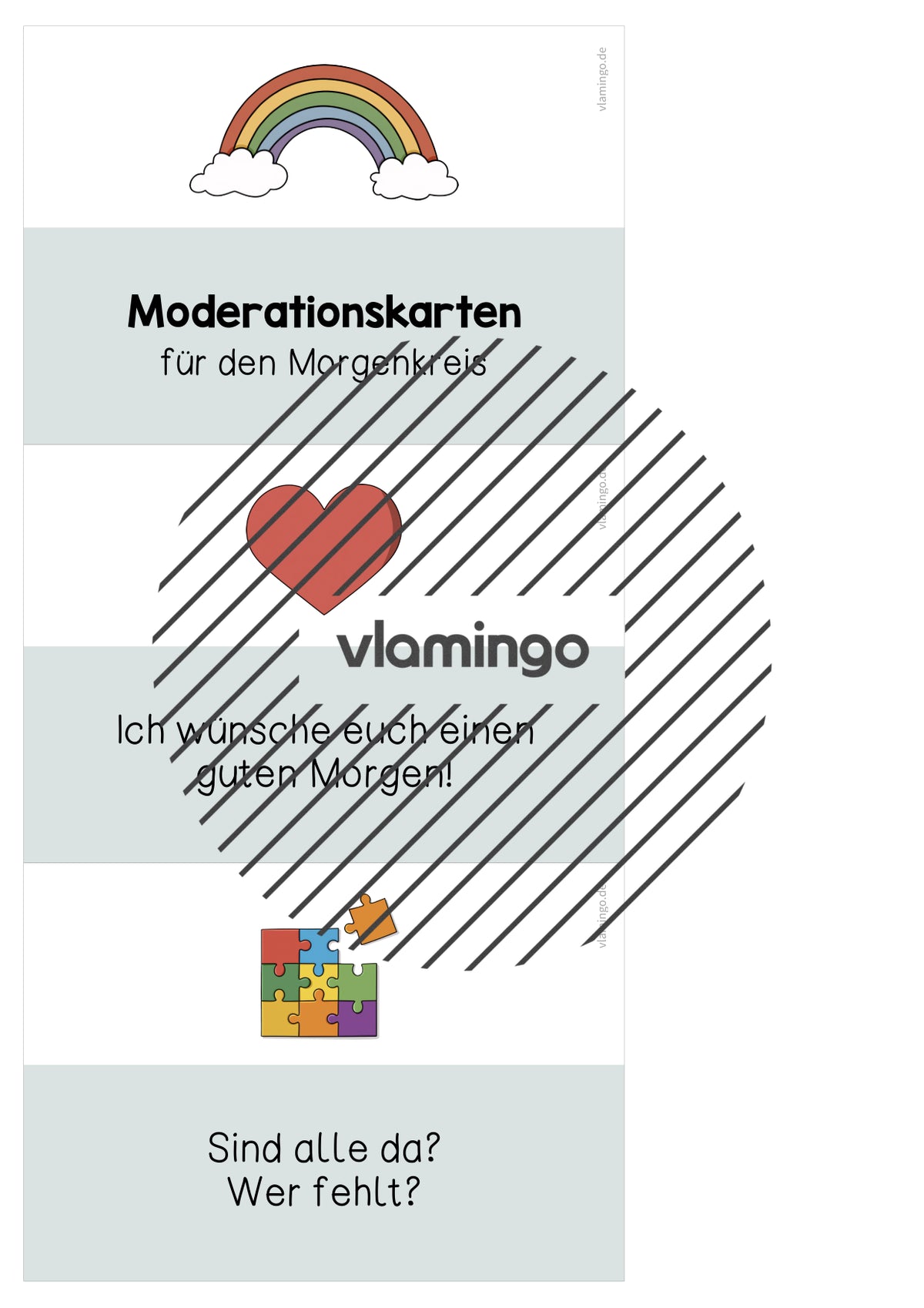 Moderationskarten für den Morgenkreis (Grundschule)