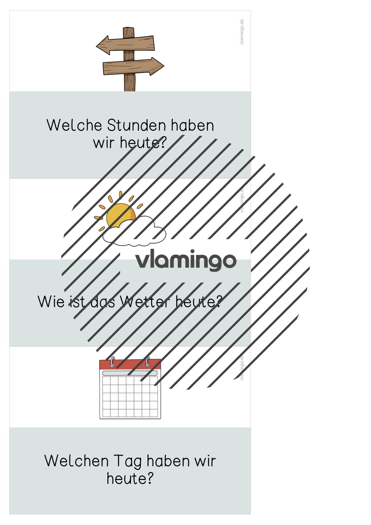 Moderationskarten für den Morgenkreis (Grundschule)