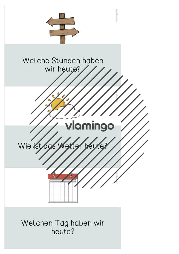 Moderationskarten für den Morgenkreis (Grundschule)
