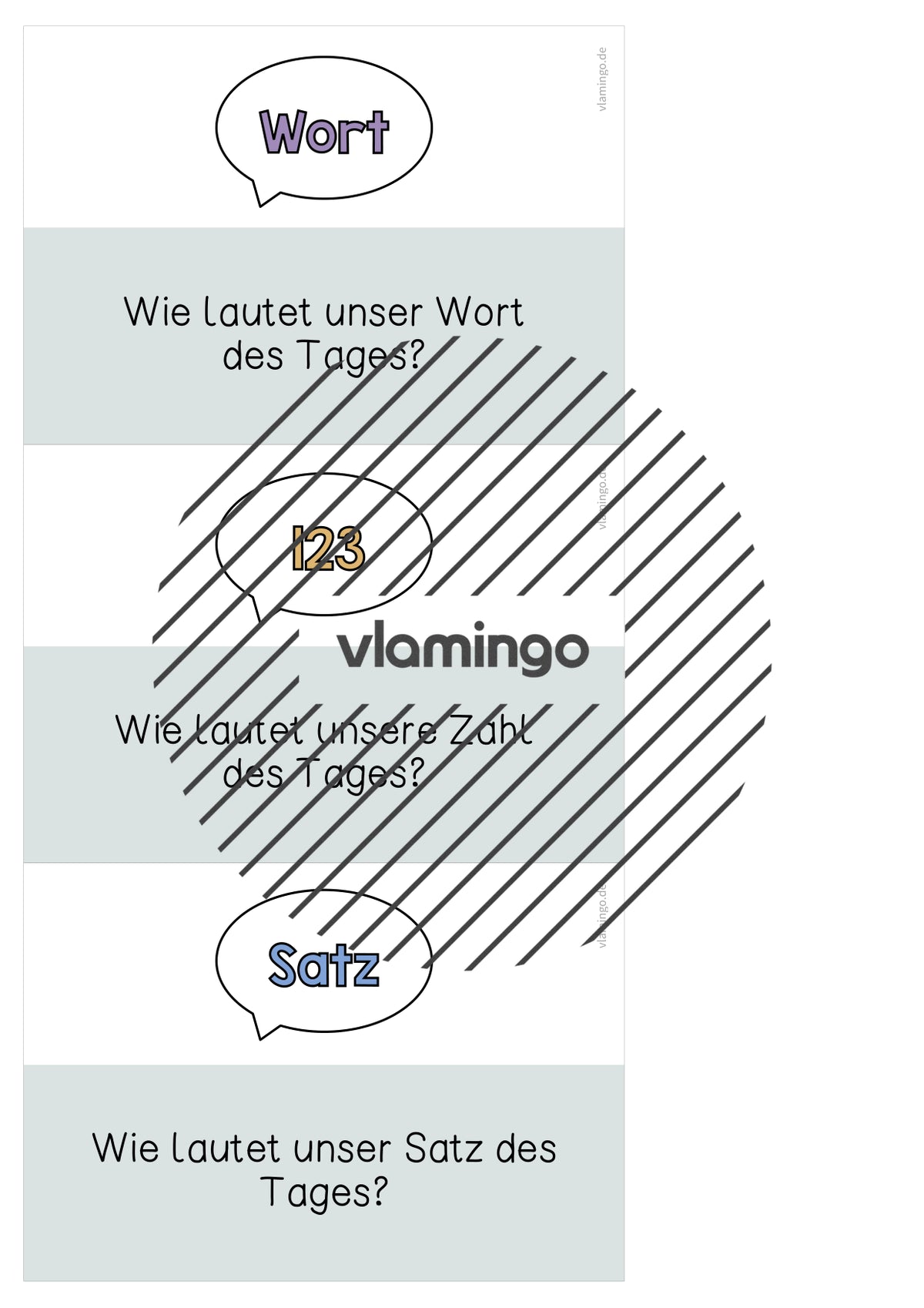 Moderationskarten für den Morgenkreis (Grundschule)