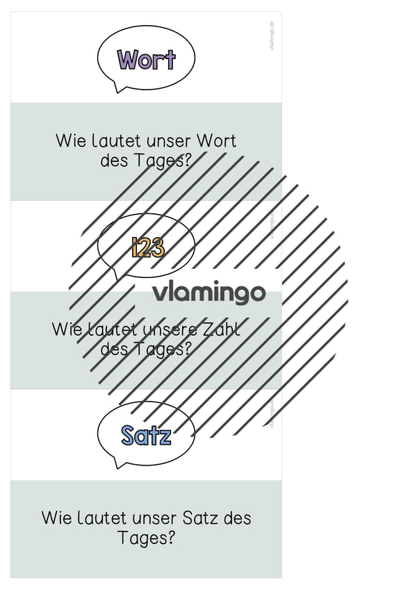 Moderationskarten für den Morgenkreis (Grundschule)