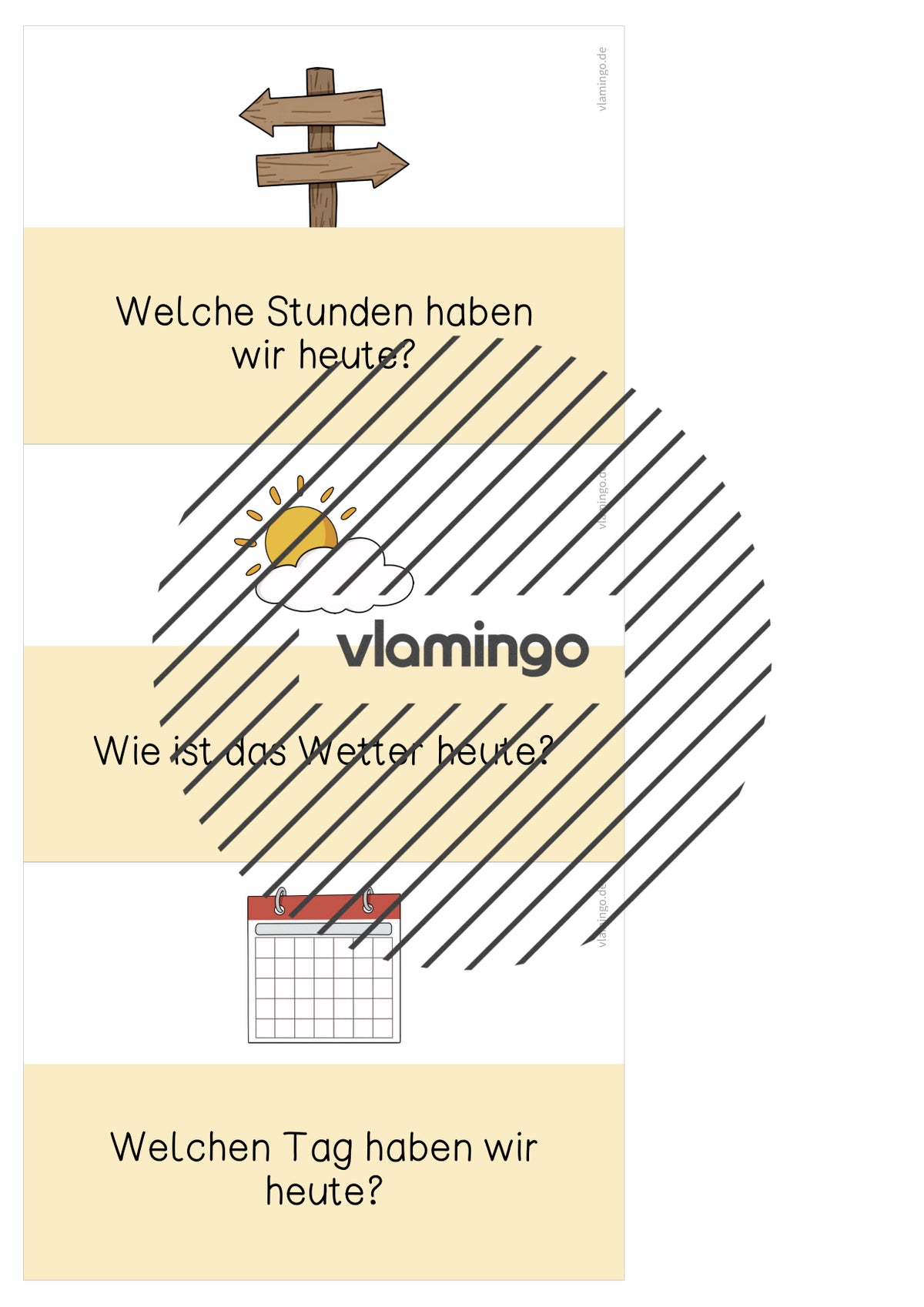 Moderationskarten für den Morgenkreis (Grundschule)