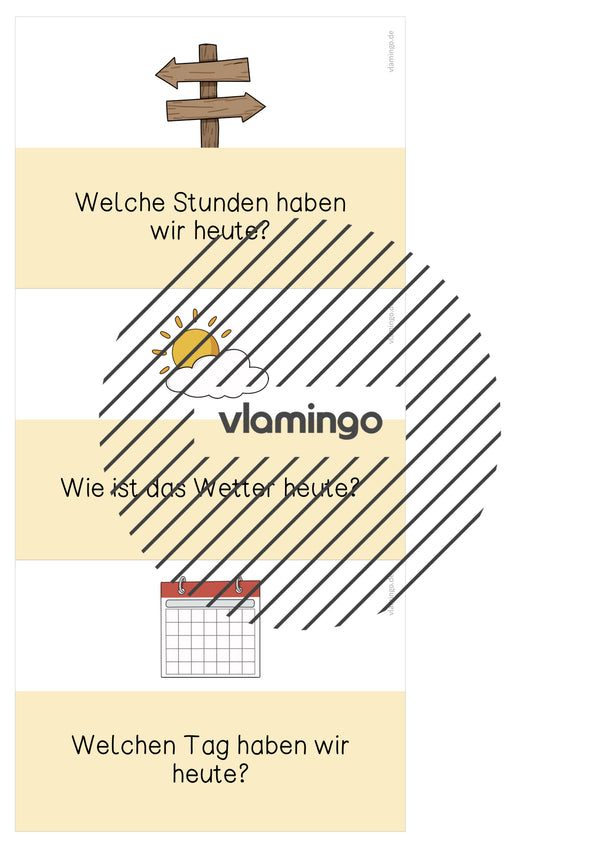 Moderationskarten für den Morgenkreis (Grundschule)