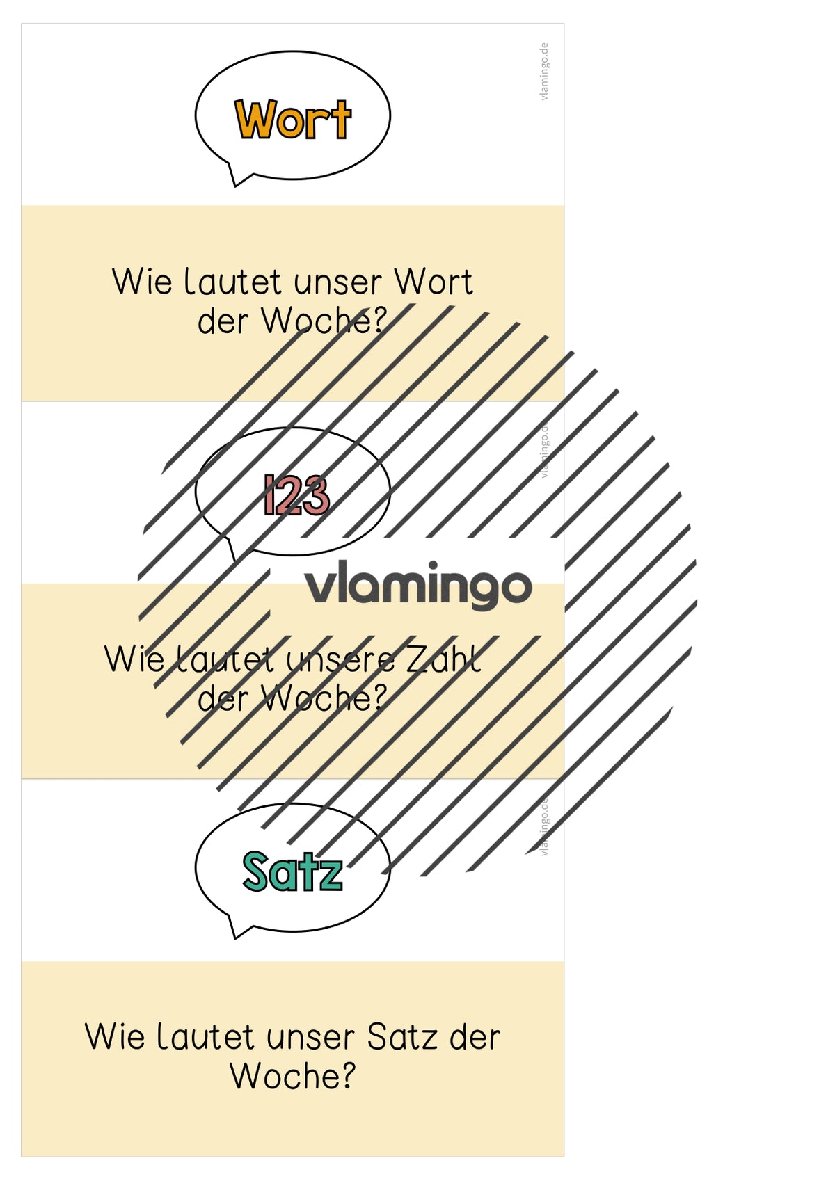 Moderationskarten für den Morgenkreis (Grundschule)