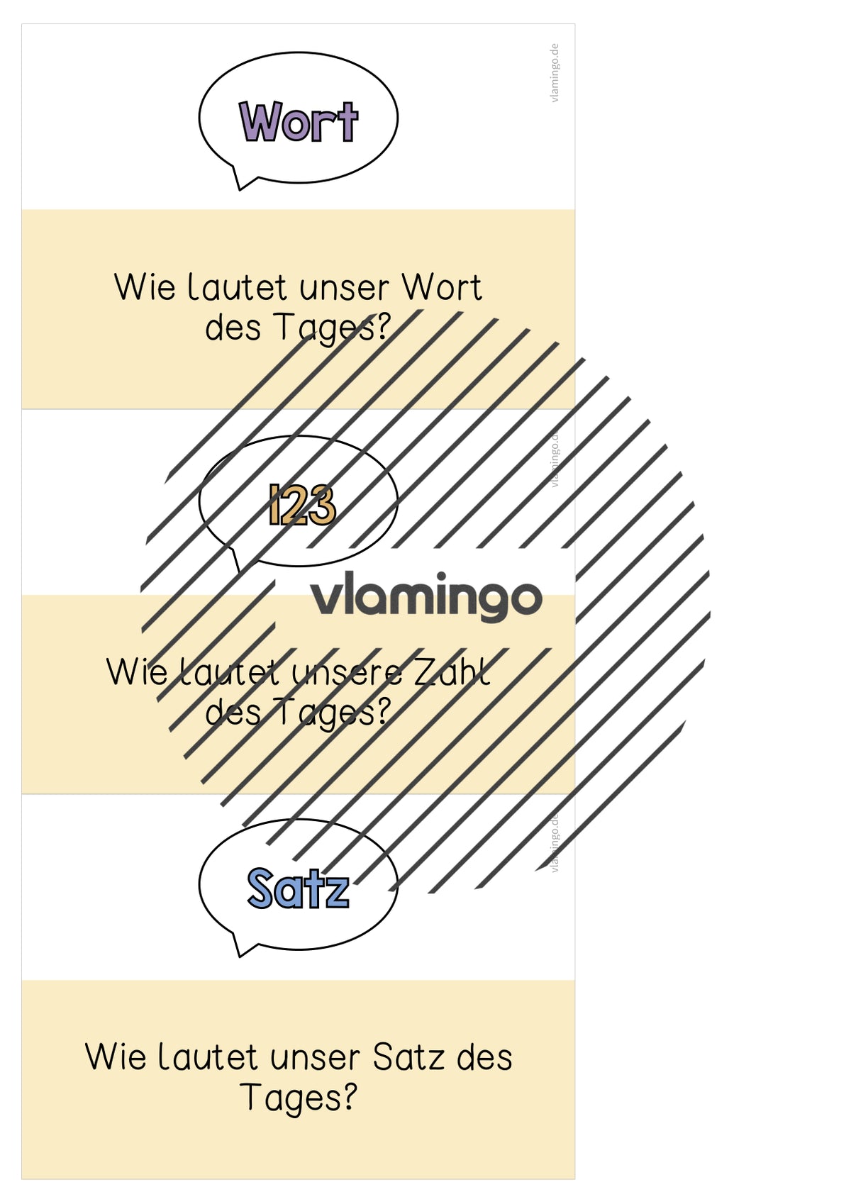 Moderationskarten für den Morgenkreis (Grundschule)