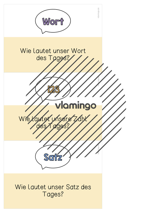 Moderationskarten für den Morgenkreis (Grundschule)