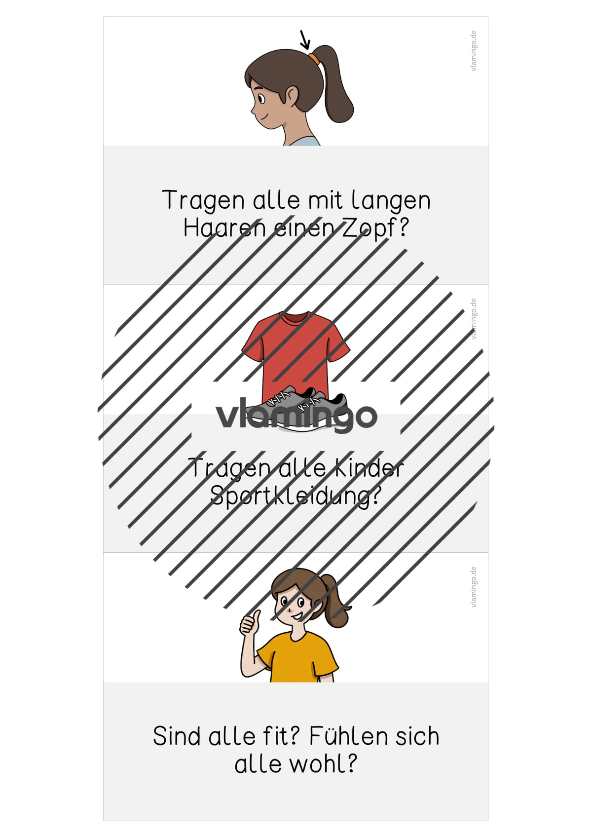 Moderationskarten für den Sportunterricht (Beginn der Stunde)