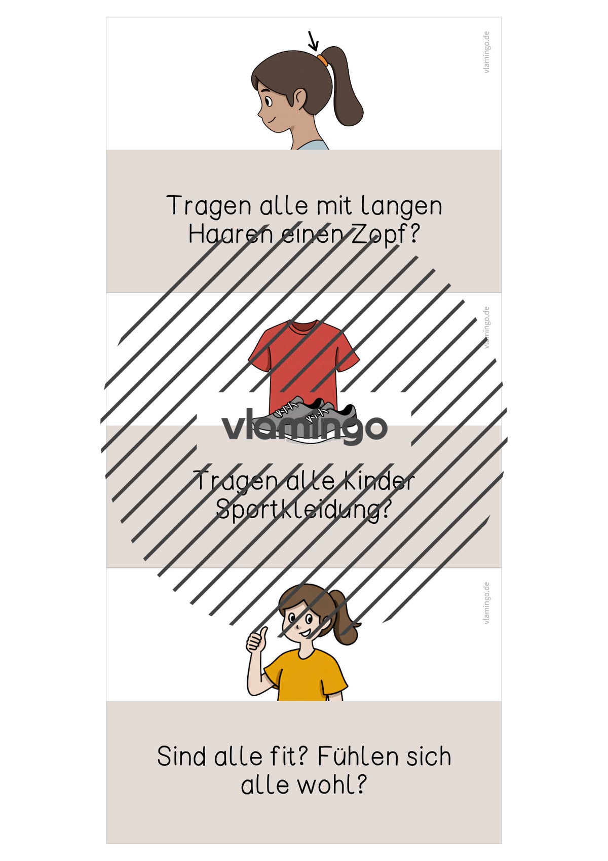 Moderationskarten für den Sportunterricht (Beginn der Stunde)