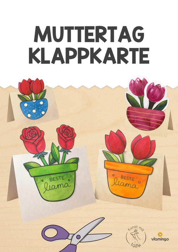Día de la Madre: tarjeta plegable como pequeño regalo (instrucciones para hacerla)