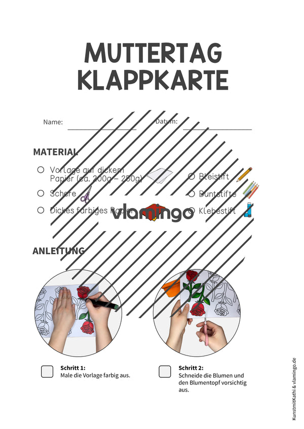 Día de la Madre: tarjeta plegable como pequeño regalo (instrucciones para hacerla)