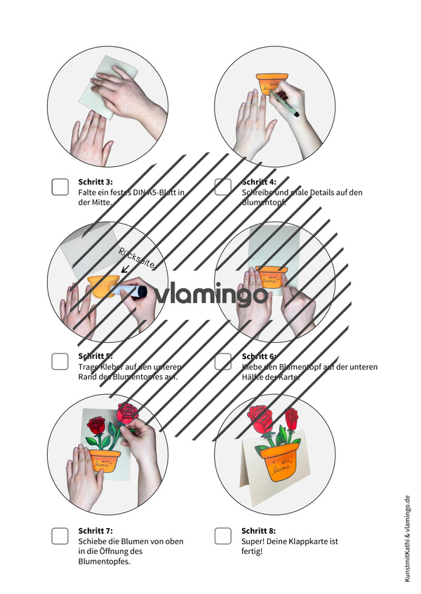 Día de la Madre: tarjeta plegable como pequeño regalo (instrucciones para hacerla)