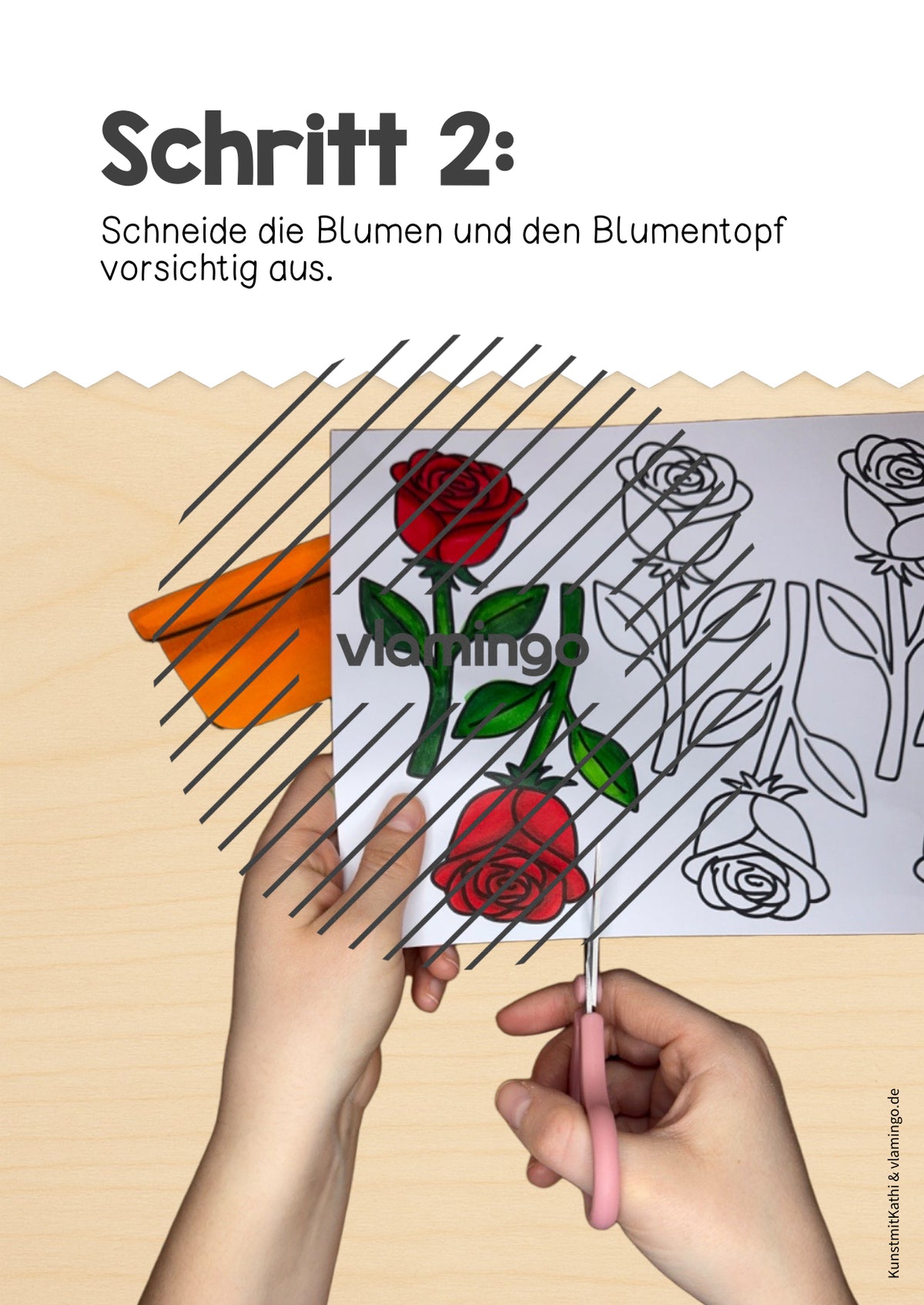 Muttertag: Klappkarte als kleines Geschenk (Bastelanleitung)