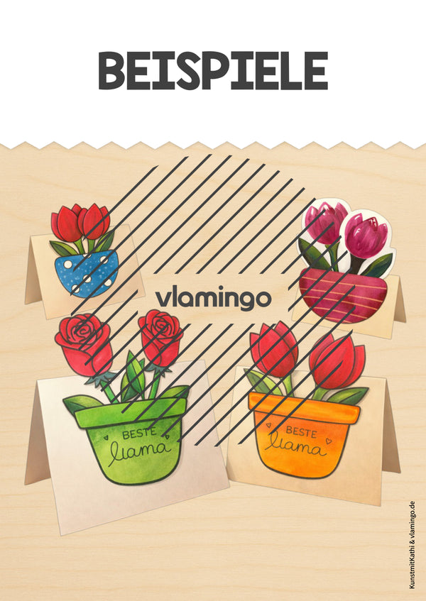 Día de la Madre: tarjeta plegable como pequeño regalo (instrucciones para hacerla)