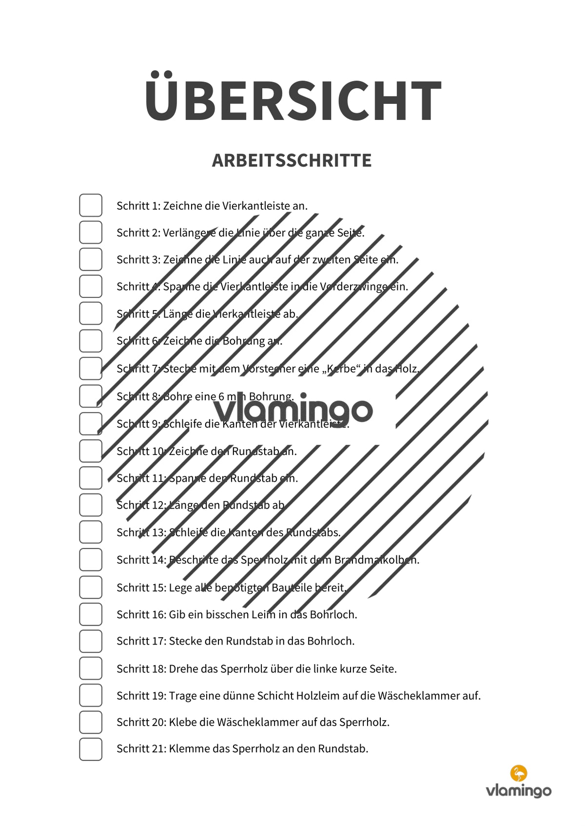 Namensschild aus Holz: Bauanleitung für den Werk- und Technikunterricht