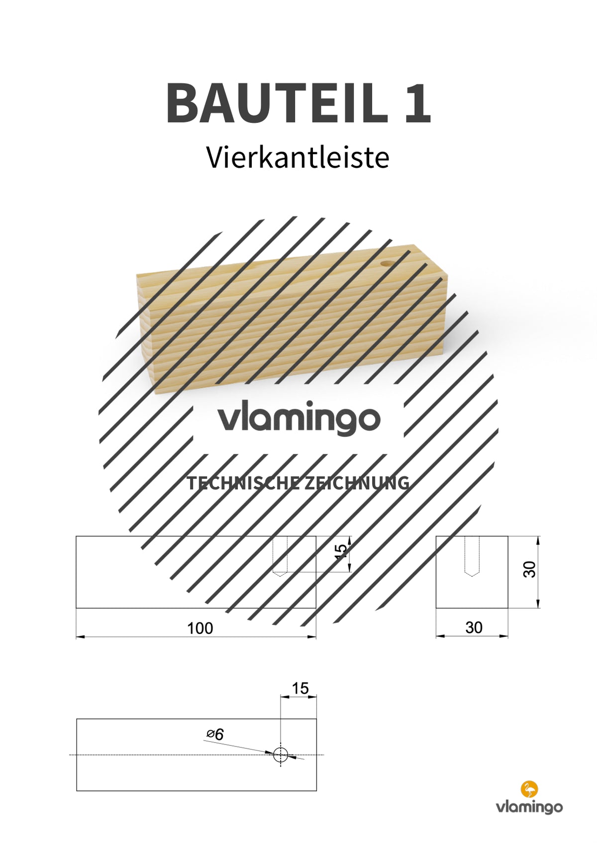 Namensschild aus Holz: Bauanleitung für den Werk- und Technikunterricht