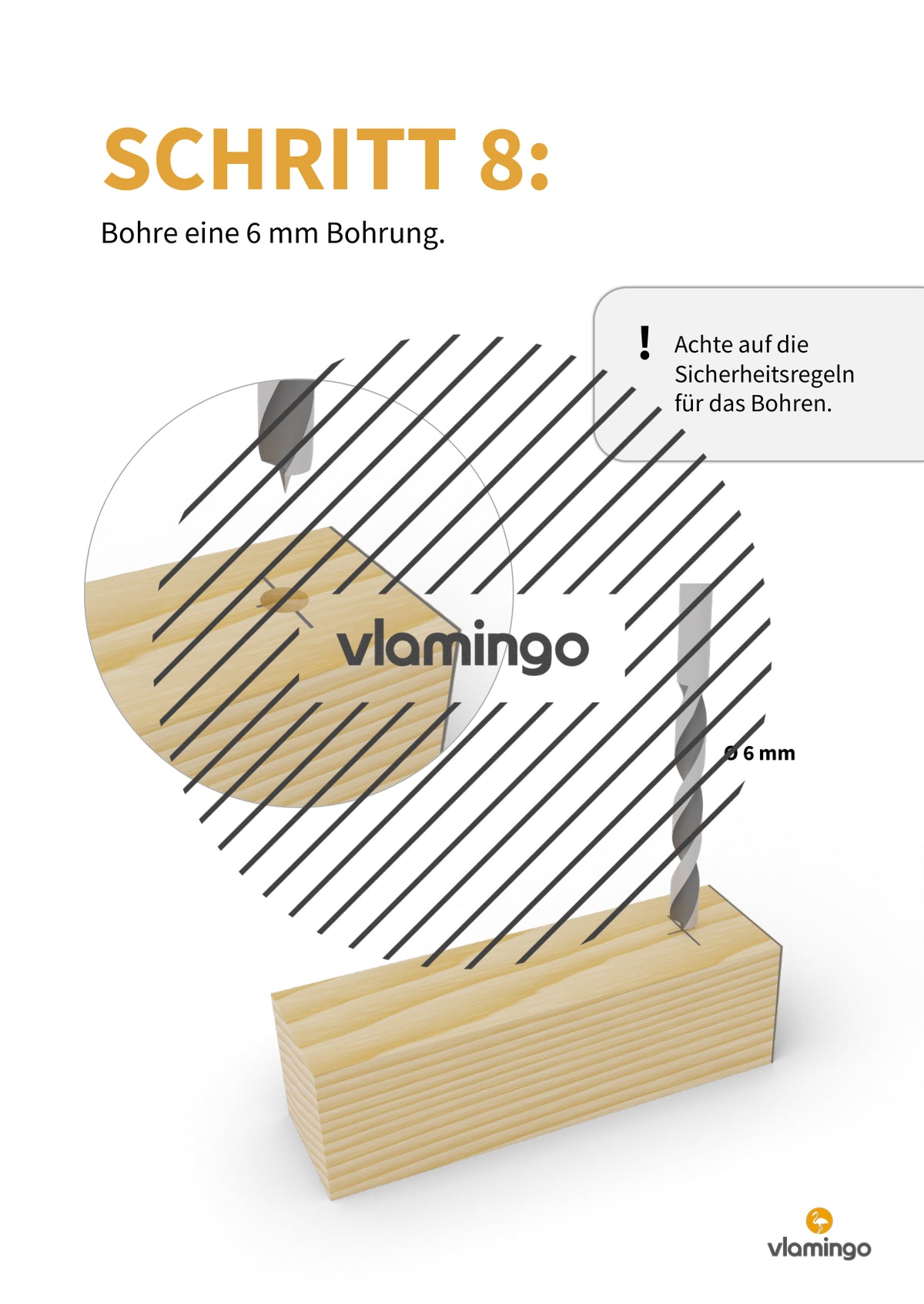 Namensschild aus Holz: Bauanleitung für den Werk- und Technikunterricht