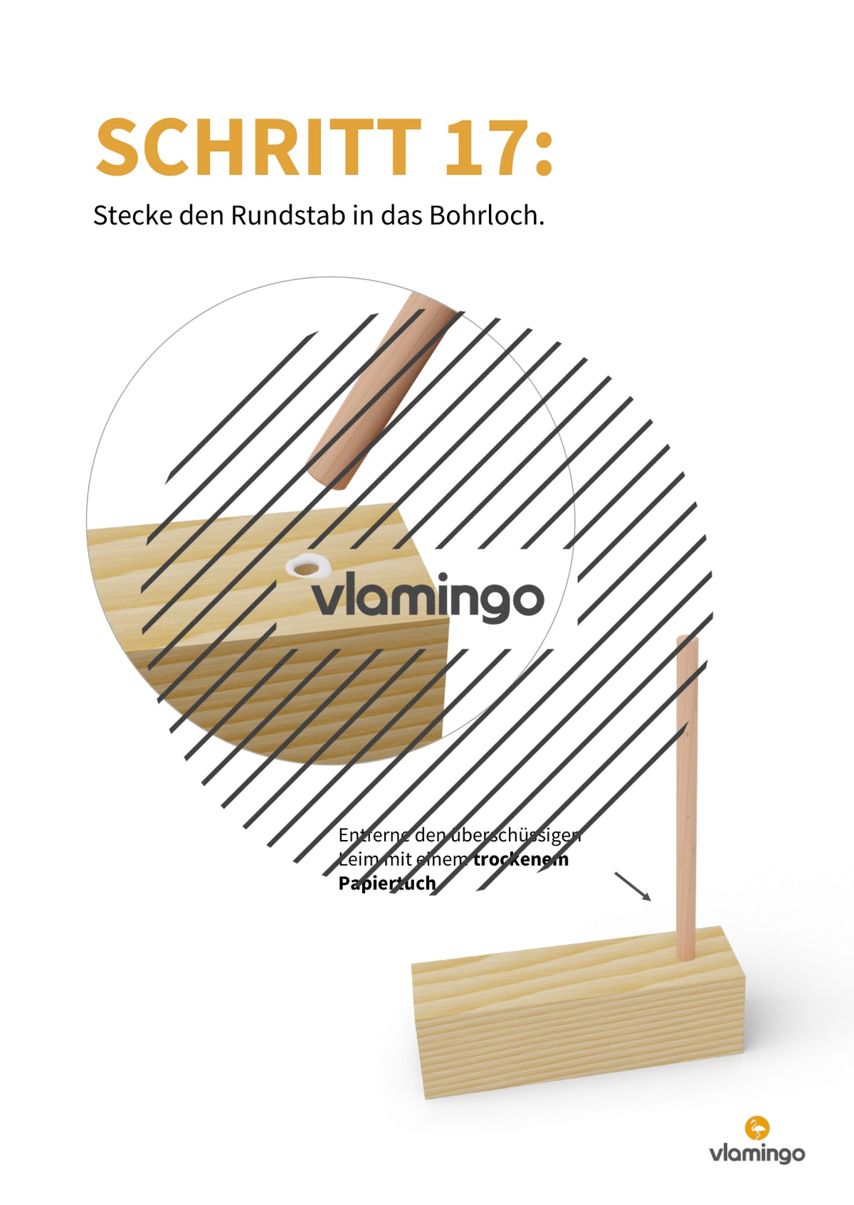 Namensschild aus Holz: Bauanleitung für den Werk- und Technikunterricht